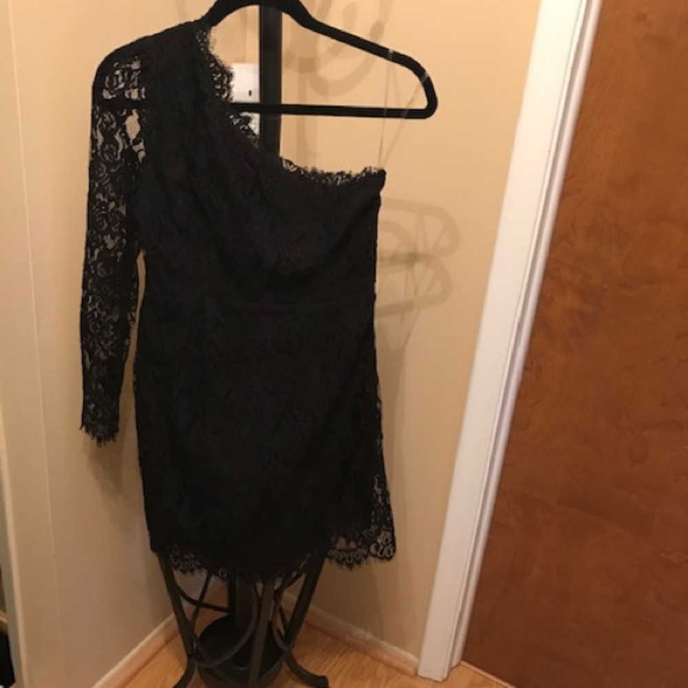 Madison Marcus one shoulder dress
